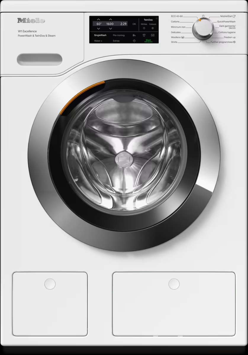 Miele WEJ885-WCS 9kg, 1600rpm Washing Machine – White - Image 1 Miele WEJ885-WCS 9kg, 1600rpm Washing Machine – White - Image 1