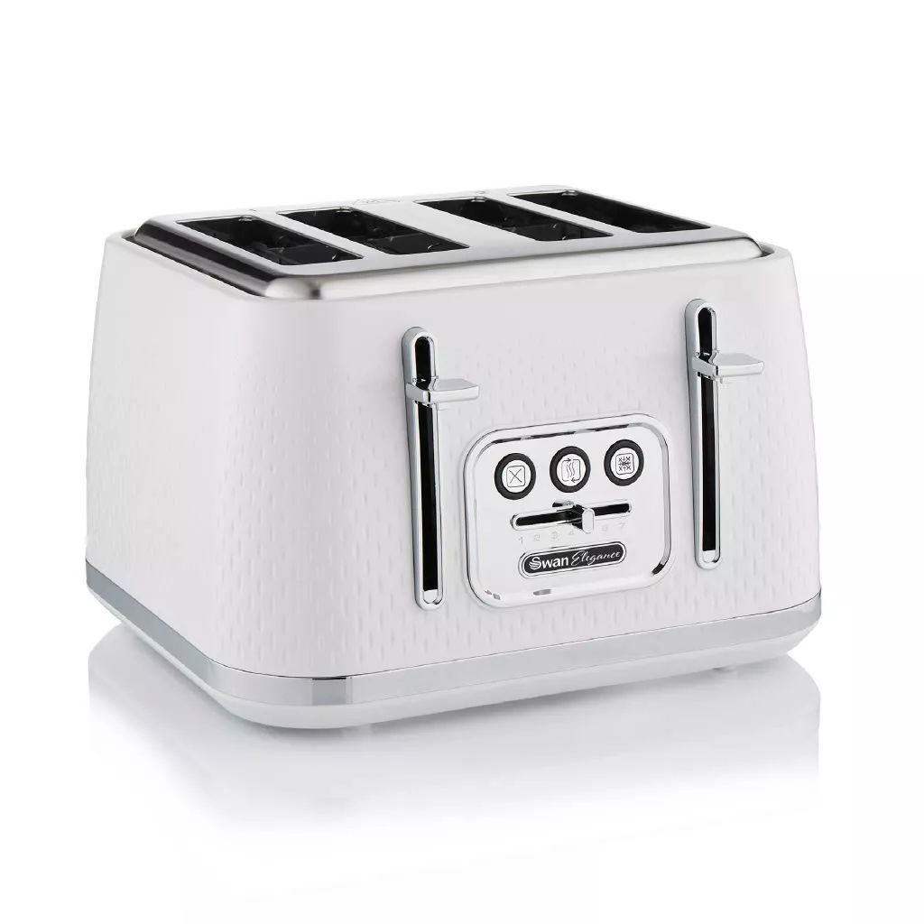 Swan ST19025WHT-TOA Elegance 4 Slice Toaster Swan ST19025WHT-TOA Elegance 4 Slice Toaster