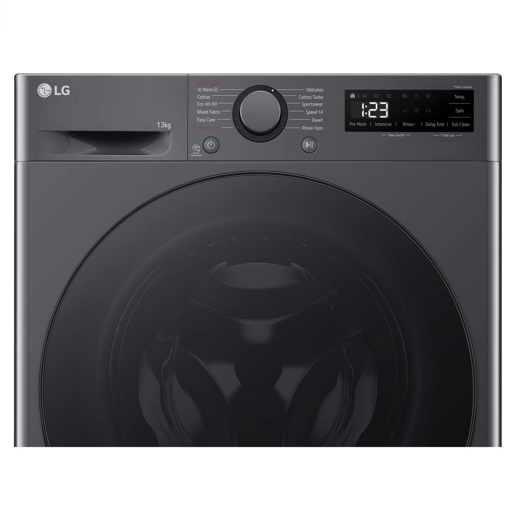 LG F4Y513GBLN1 13kg 1400 Spin Washing Machine - Slate Grey - Image 3 LG F4Y513GBLN1 13kg 1400 Spin Washing Machine - Slate Grey - Image 3