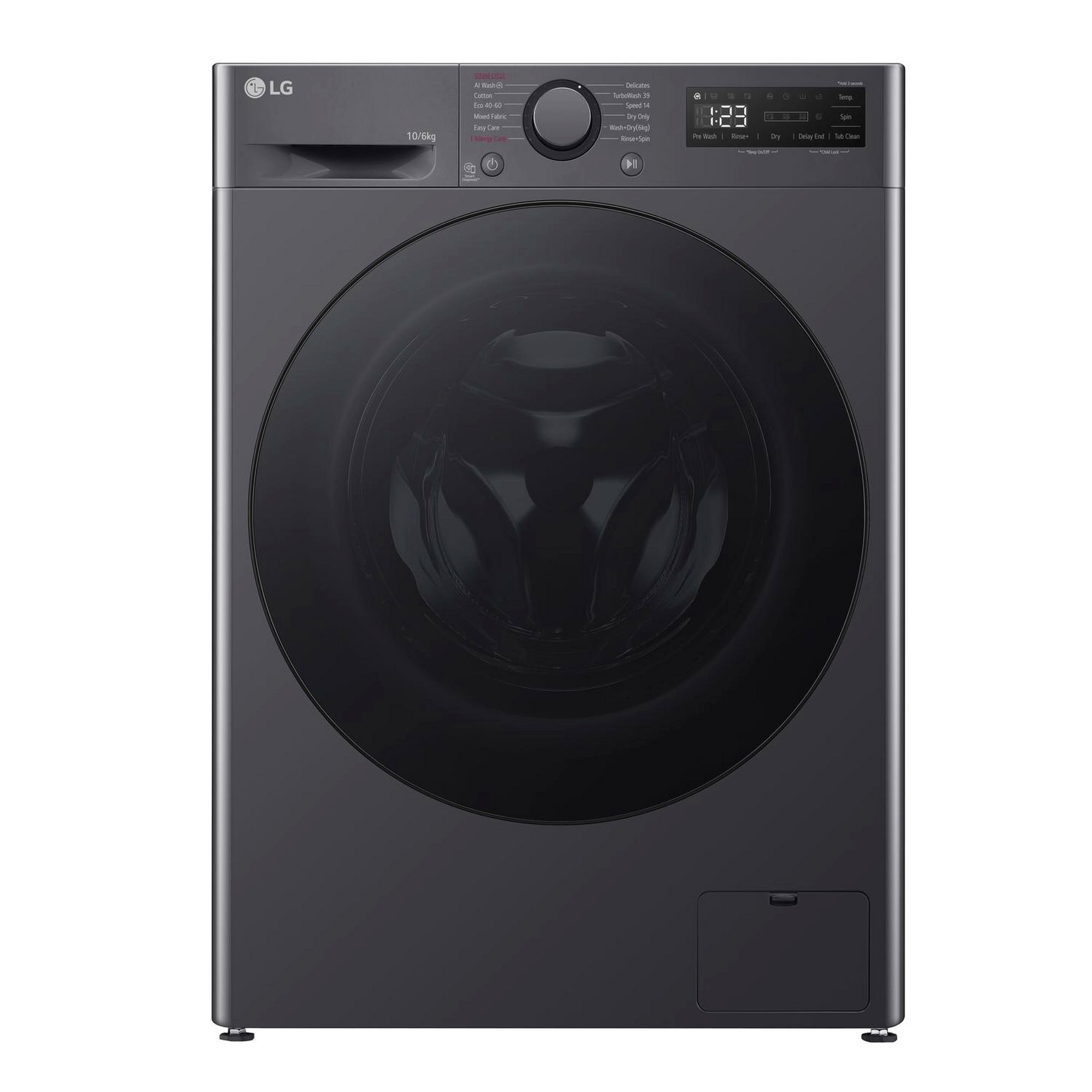 LG FWY706GBTN1 10kg/6kg 1400 Spin Washer Dryer - Slate Grey