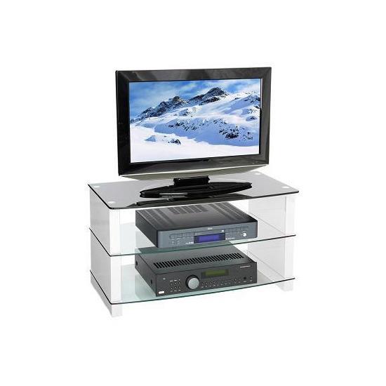 Peerless Manhattan 800 - 800 mm Wide Tempered Glass TV Stand Peerless Manhattan 800 - 800 mm Wide Tempered Glass TV Stand