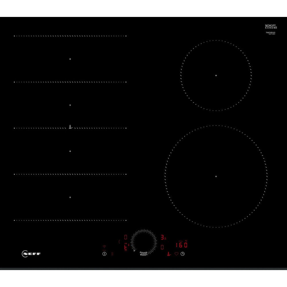 Neff T66FHE4L0 N70 59cm Induction Hob, Black - Image 1 Neff T66FHE4L0 N70 59cm Induction Hob, Black - Image 1