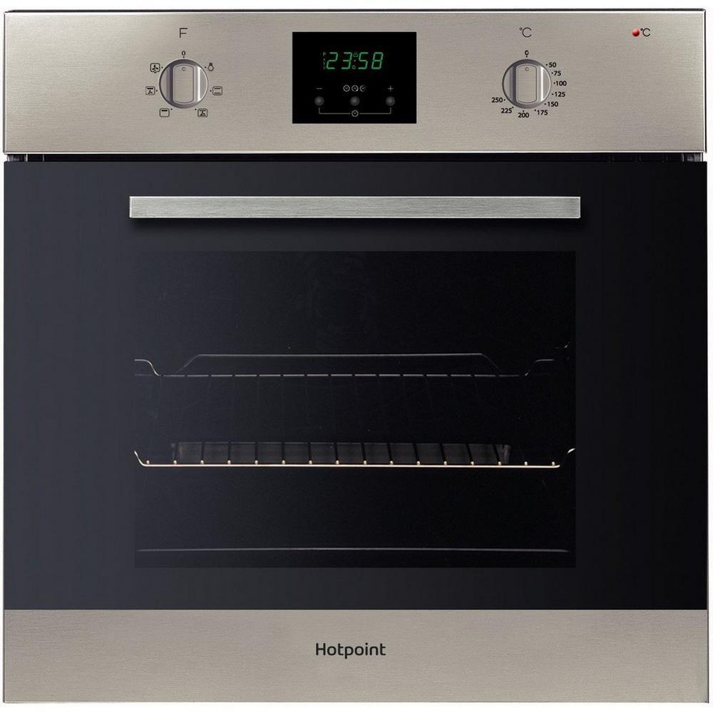 Hotpoint AOY54CIX 59.5cm Built In Electric Single Oven in silver - Image 1 Hotpoint AOY54CIX 59.5cm Built In Electric Single Oven in silver - Image 1