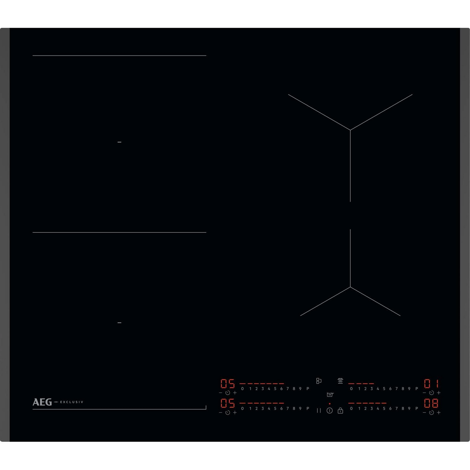 AEG SI64IB1BFB 60cm Induction Hob - Black - Image 1 AEG SI64IB1BFB 60cm Induction Hob - Black - Image 1