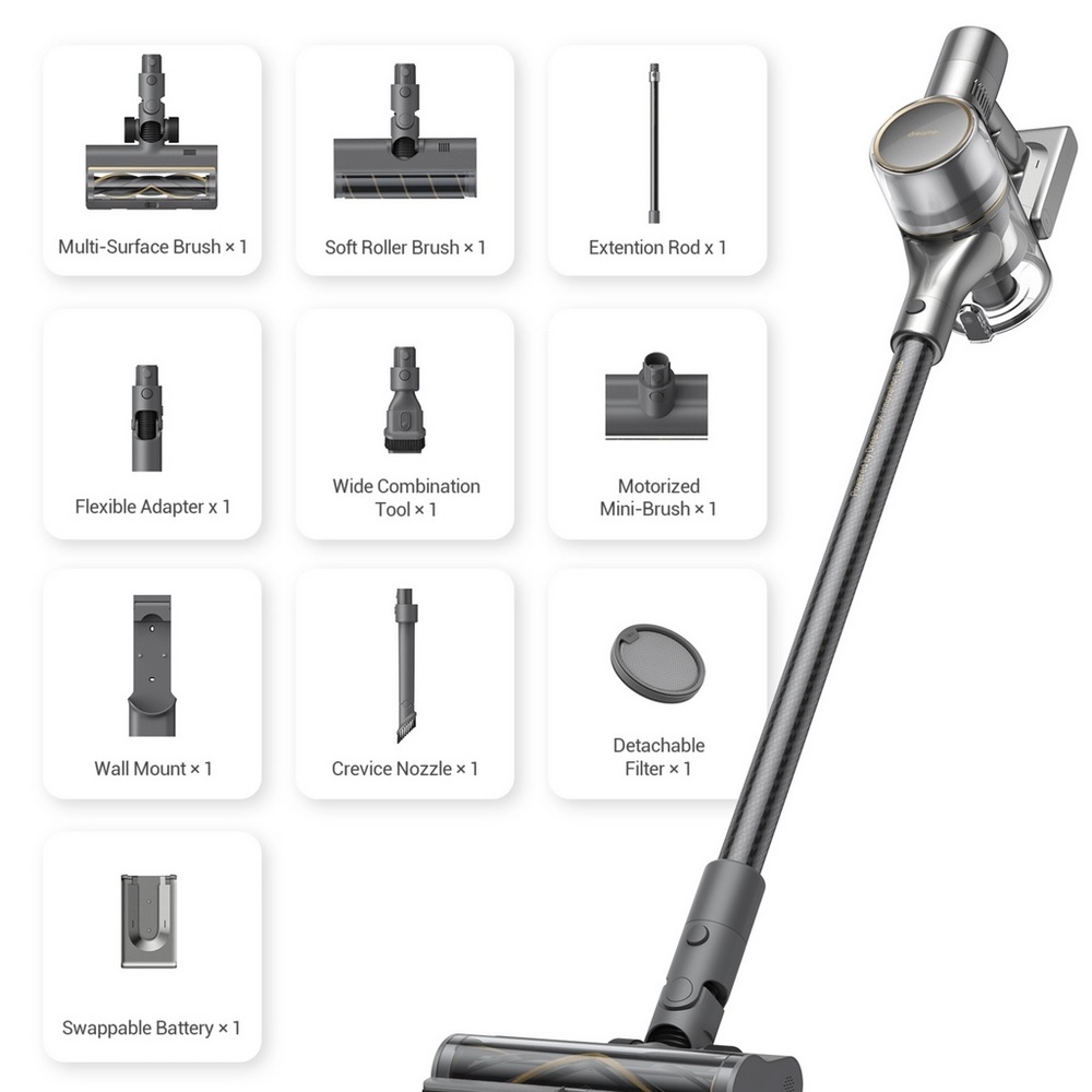Dreame VTV97A Cordless Vacuum Cleaner, 90 Minutes Run Time - Grey - Image 1