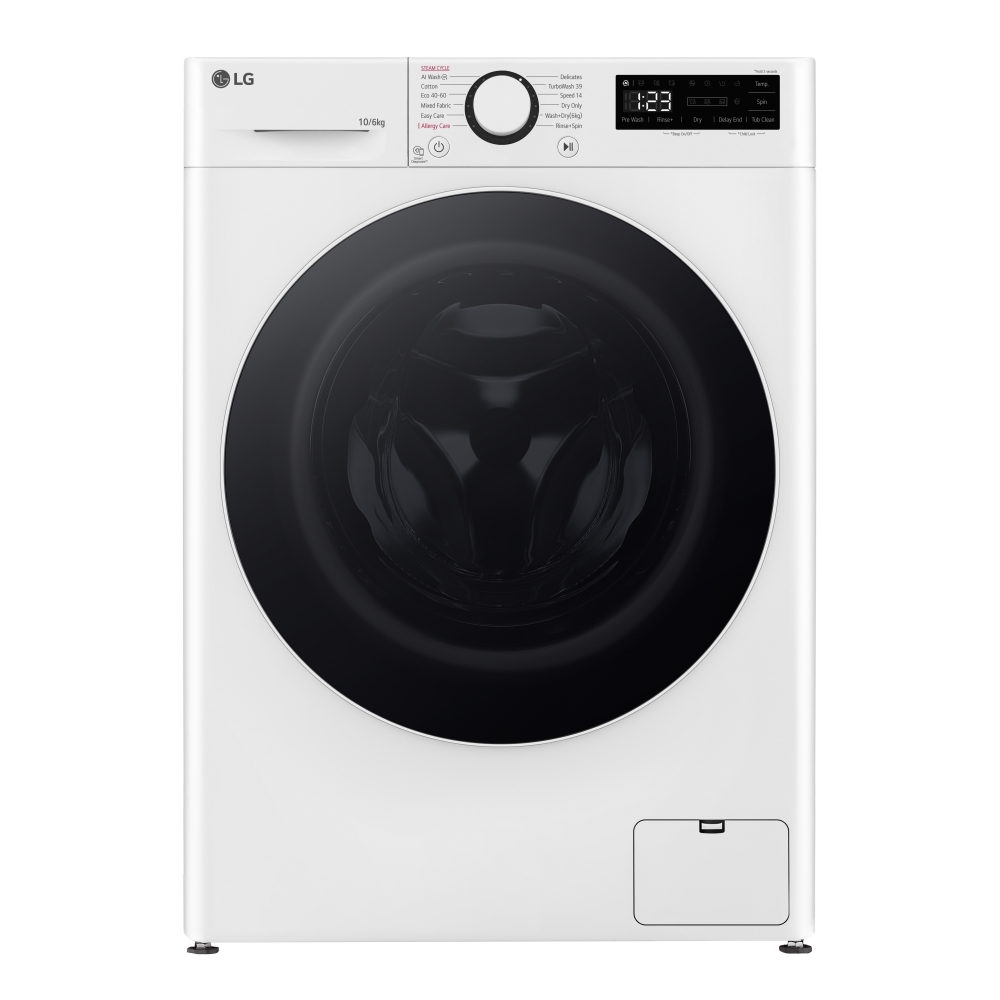 LG FWY706WWTN1 Washer Dryer, 10kg/6kg, 1400 Spin, White, D Rated LG FWY706WWTN1 Washer Dryer, 10kg/6kg, 1400 Spin, White, D Rated