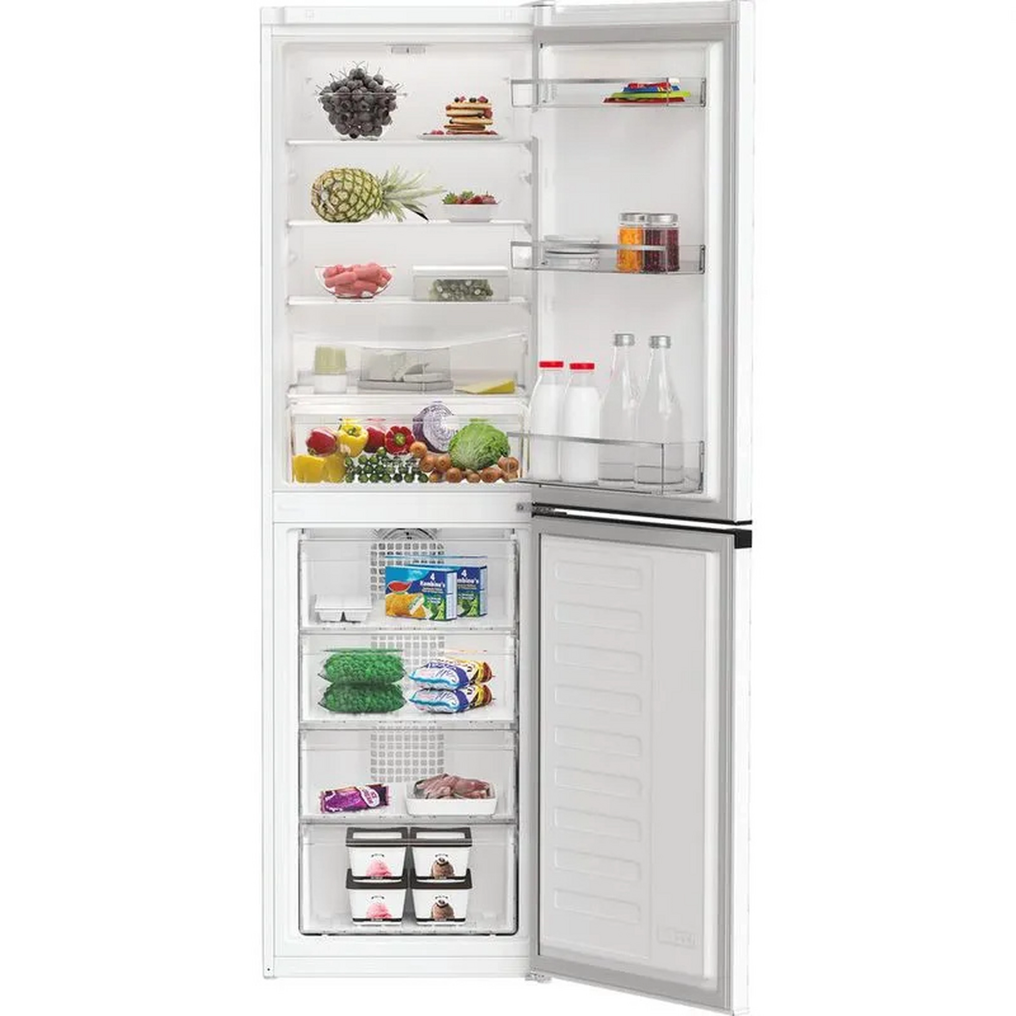 Hotpoint HPKH1261W4UK No Frost 50/50 Fridge Freezer - White - Image 3 Hotpoint HPKH1261W4UK No Frost 50/50 Fridge Freezer - White - Image 3