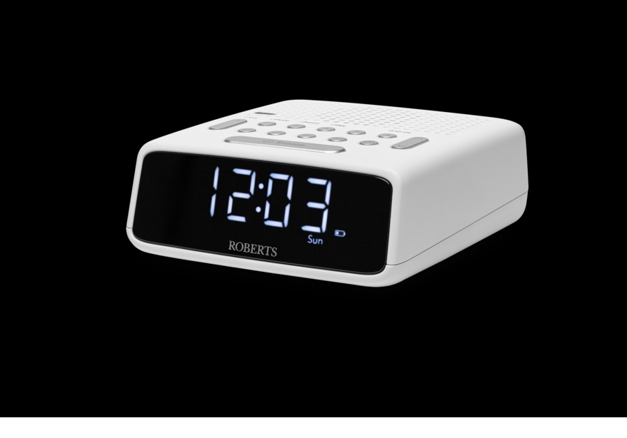 Roberts Ortus FM Clock Radio – White Roberts Ortus FM Clock Radio – White