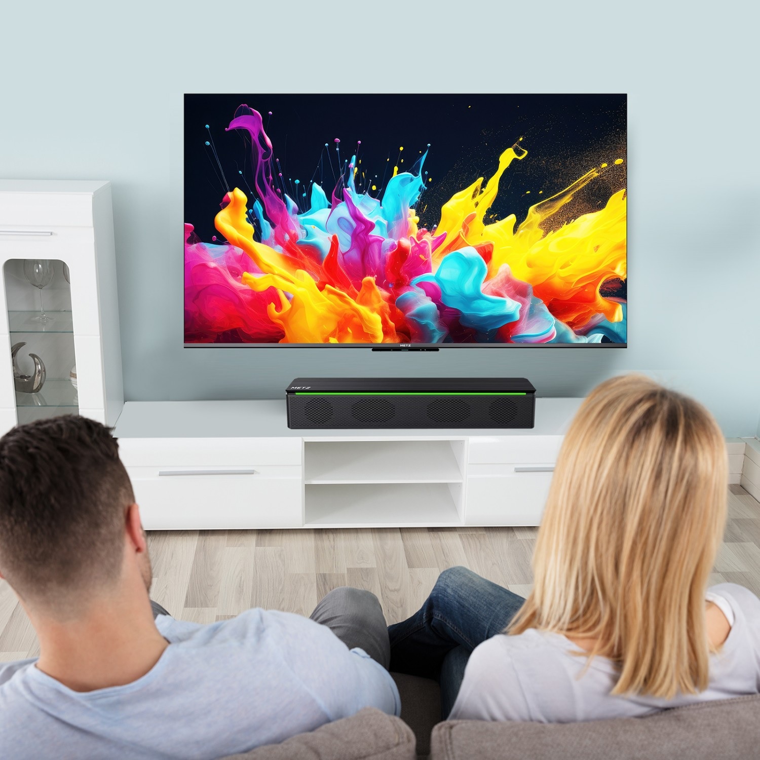 METZ 50MQE7600S60 50" Smart QLED TV with FREE Portable Bluetooth Speaker - Image 4 METZ 50MQE7600S60 50" Smart QLED TV with FREE Portable Bluetooth Speaker - Image 4