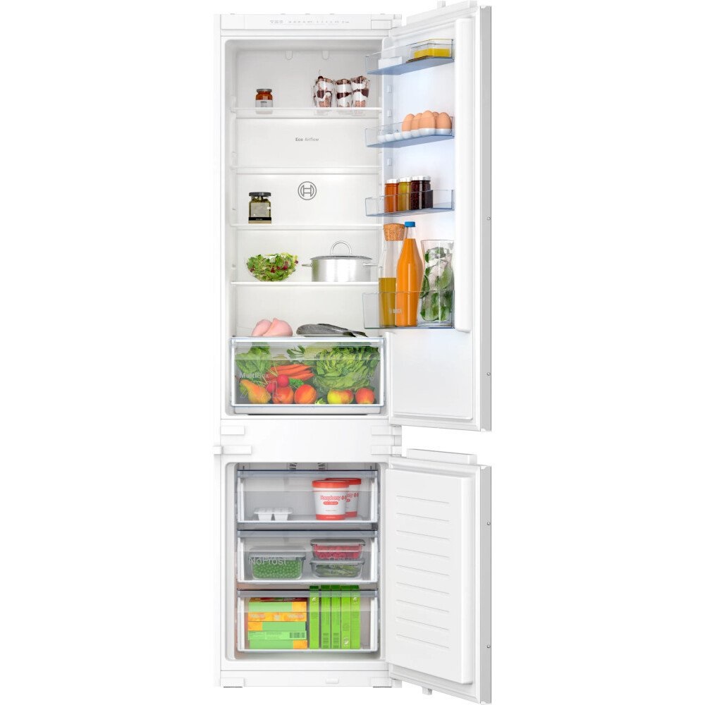 Bosch KIN96NSE0G No Frost Integrated Fridge Freezer, 70/30 - White