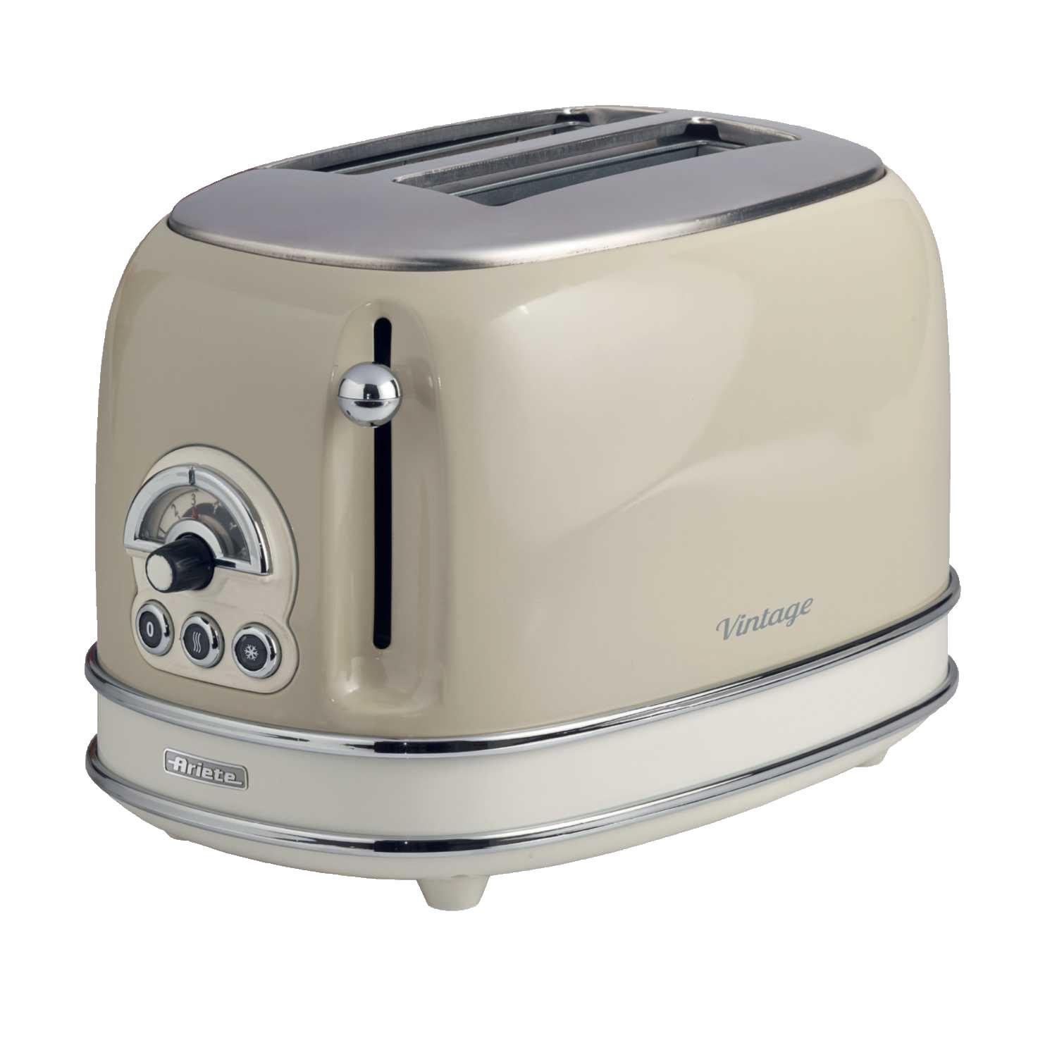 Ariete AR5513 Vintage 2 Slice Toaster in cream - Image 1