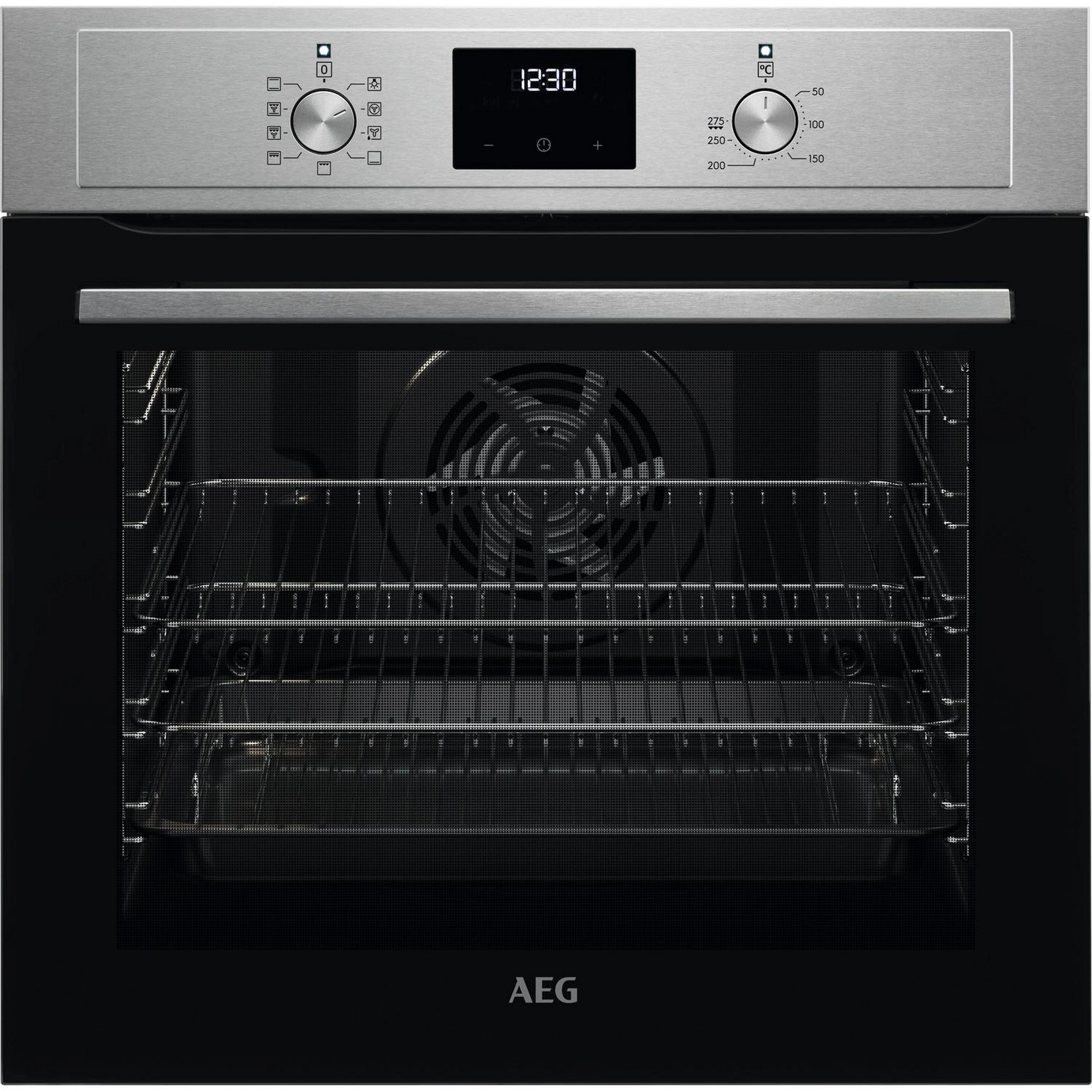 AEG BEX33501EM 59.4cm Built In Electric Single Oven - Stainless Steel