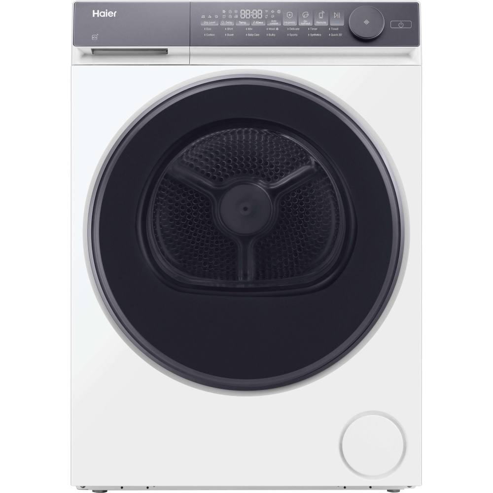 Haier HD100-C367U1-UK 10kg Heat Pump Tumble Dryer – White Haier HD100-C367U1-UK 10kg Heat Pump Tumble Dryer – White