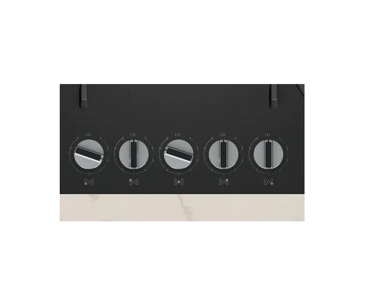 Neff T27PIQ4S0 75cm 5 Burner Gas Hob, Black - Image 2