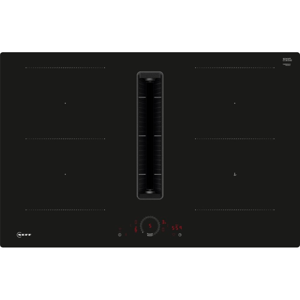 Neff V58NHQ4L0 N70 80cm Vented Hob, Black