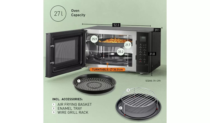 Panasonic NN-CT56RBBPQ 1000w Airfry Combo Microwave - Image 3 Panasonic NN-CT56RBBPQ 1000w Airfry Combo Microwave - Image 3