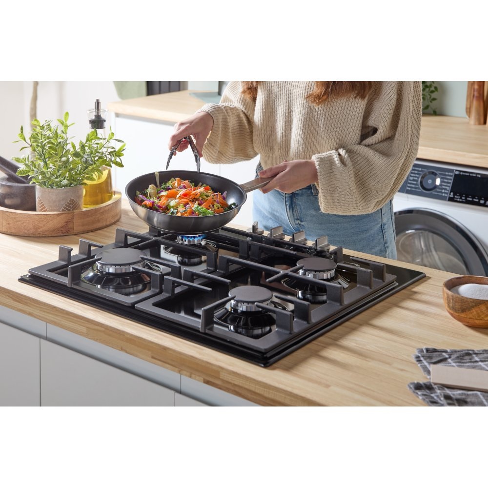 Bosch PCP6A6I90 4 Burner Gas Hob - Black - Image 3