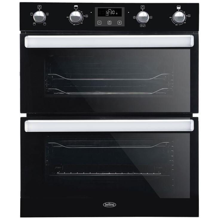 Belling BI702FPCT Black Built-Under Electric Double Oven, A Rated - Image 1