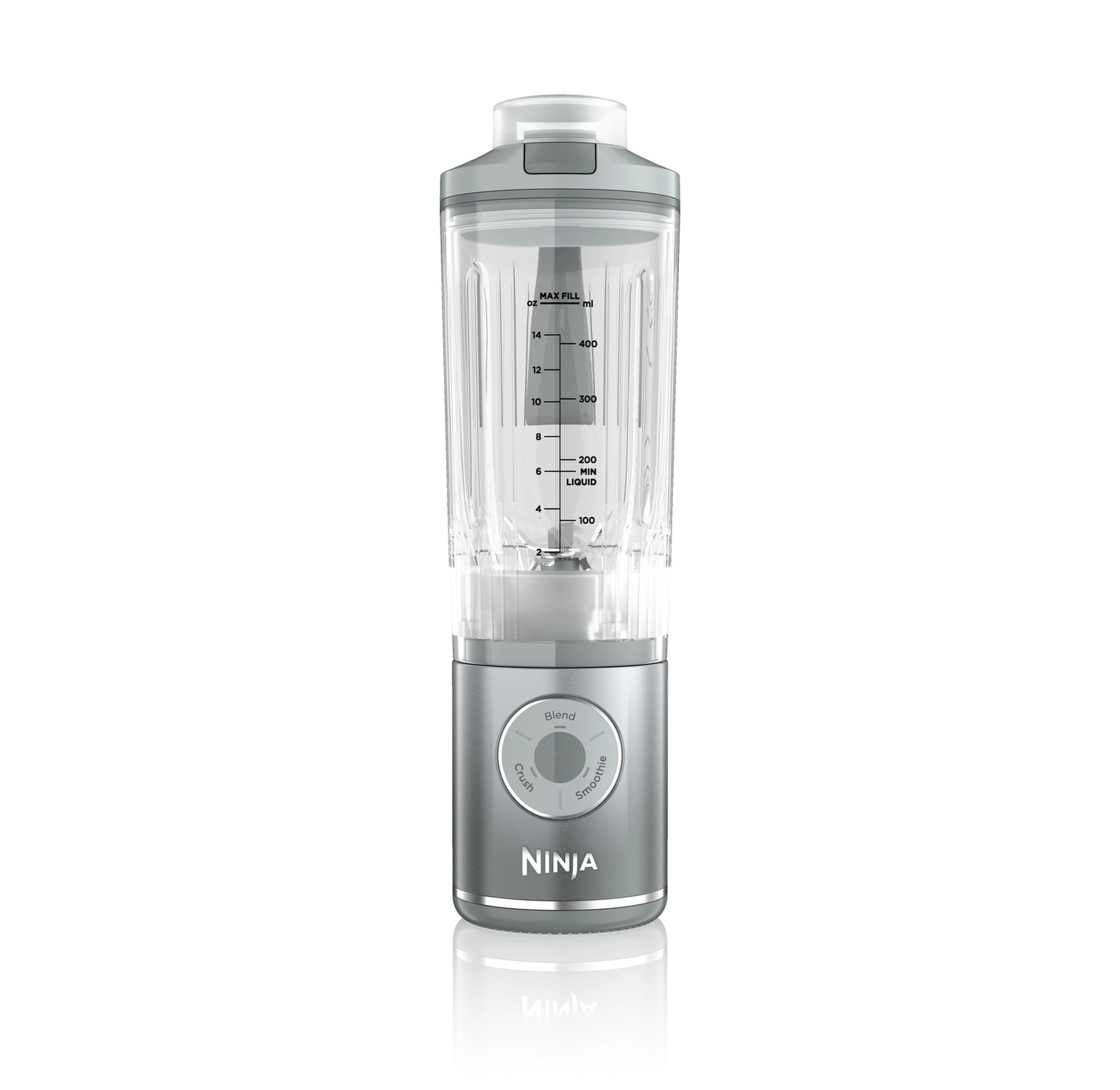 NINJA BC251UKSL Compact Portable Rechargeable Blender – Silver - Image 1