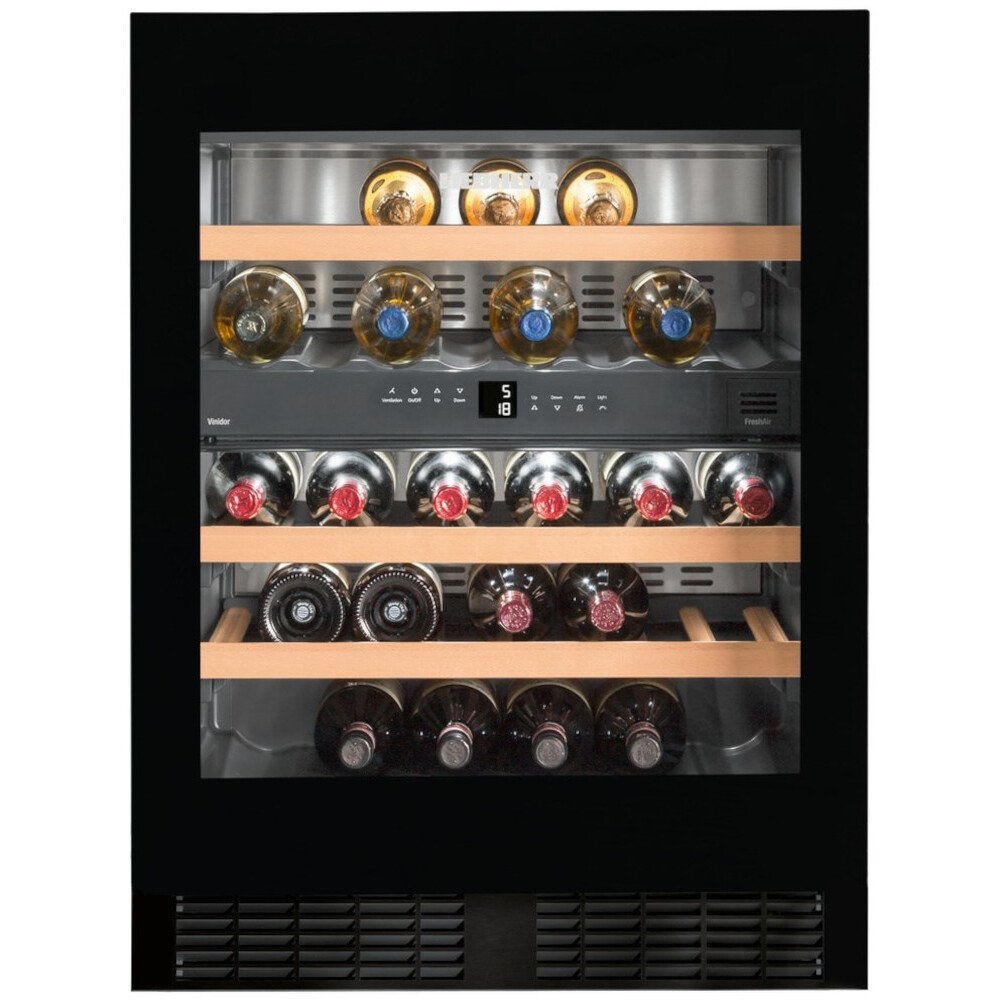 Liebherr UWTgb1682 Integrated Wine Cooler, Black - Image 1