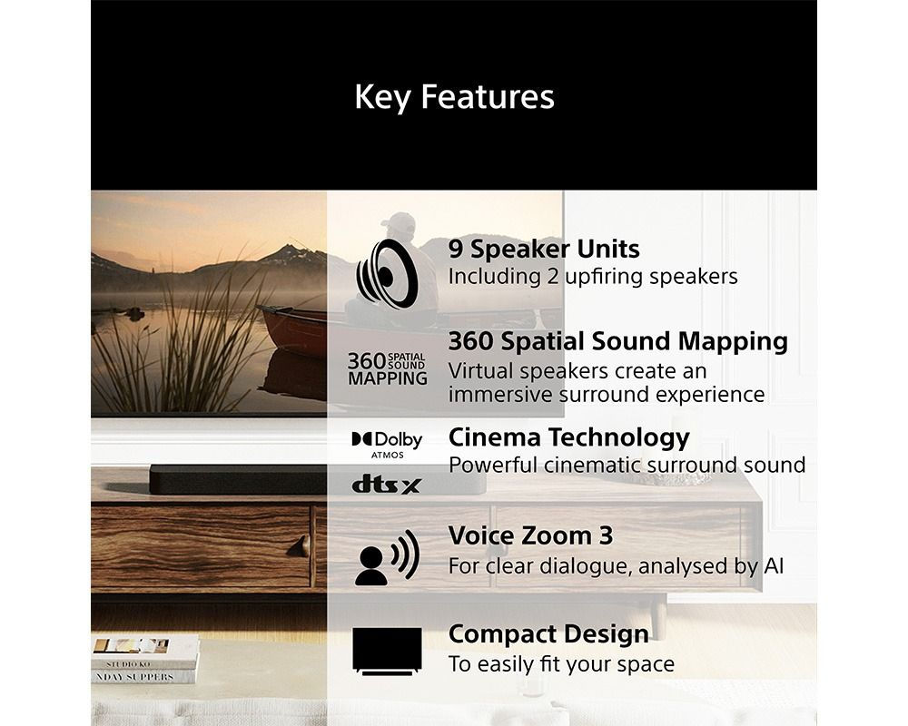 Sony HTA7100.CEK BRAVIA Theatre Bar 7 Soundbar with Dolby Atmos and DTS:X - Image 3 Sony HTA7100.CEK BRAVIA Theatre Bar 7 Soundbar with Dolby Atmos and DTS:X - Image 3