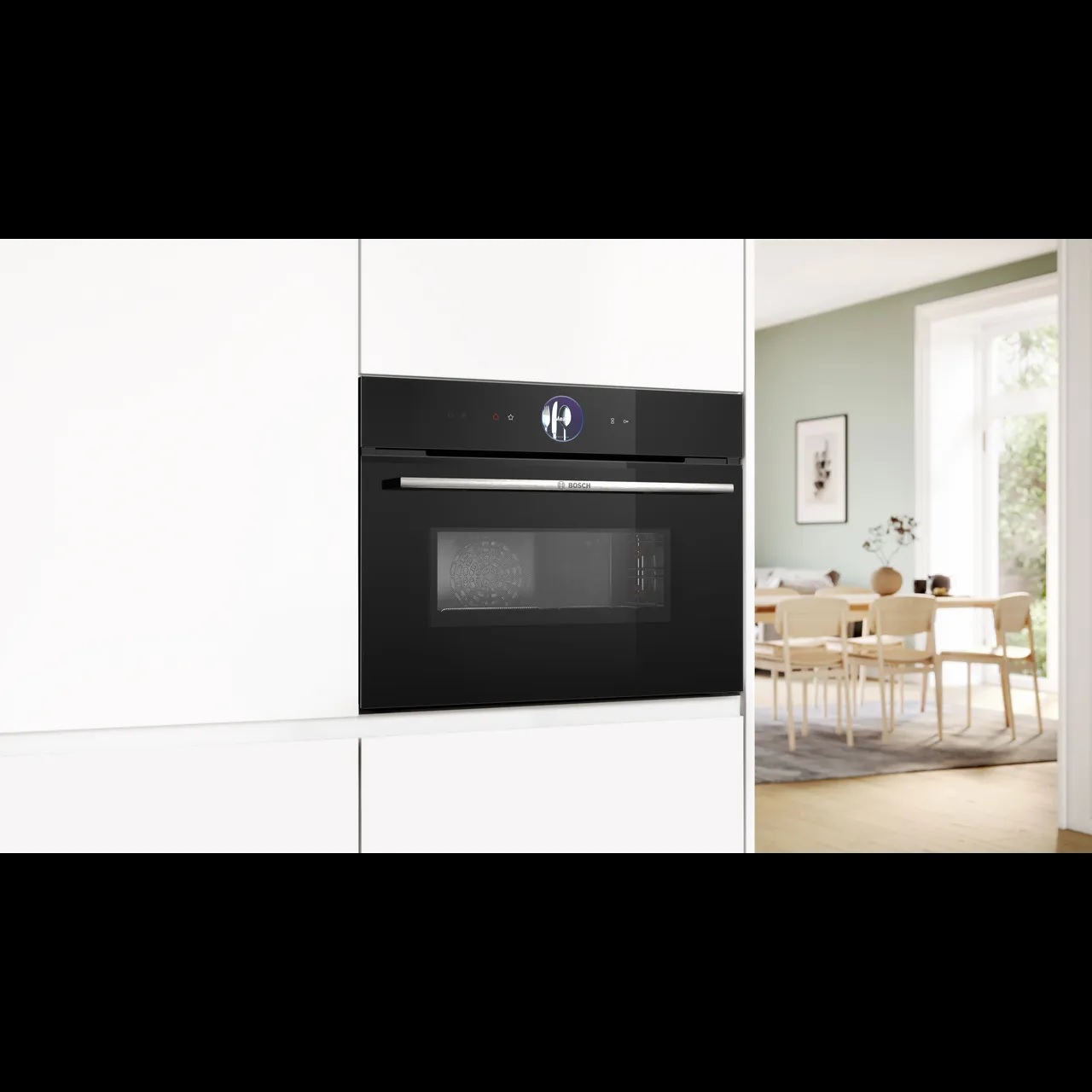 Bosch CMG7761B1B Series 8 Built In Compact Electric Single Oven with Microwave Function – Black - Image 3 Bosch CMG7761B1B Series 8 Built In Compact Electric Single Oven with Microwave Function – Black - Image 3