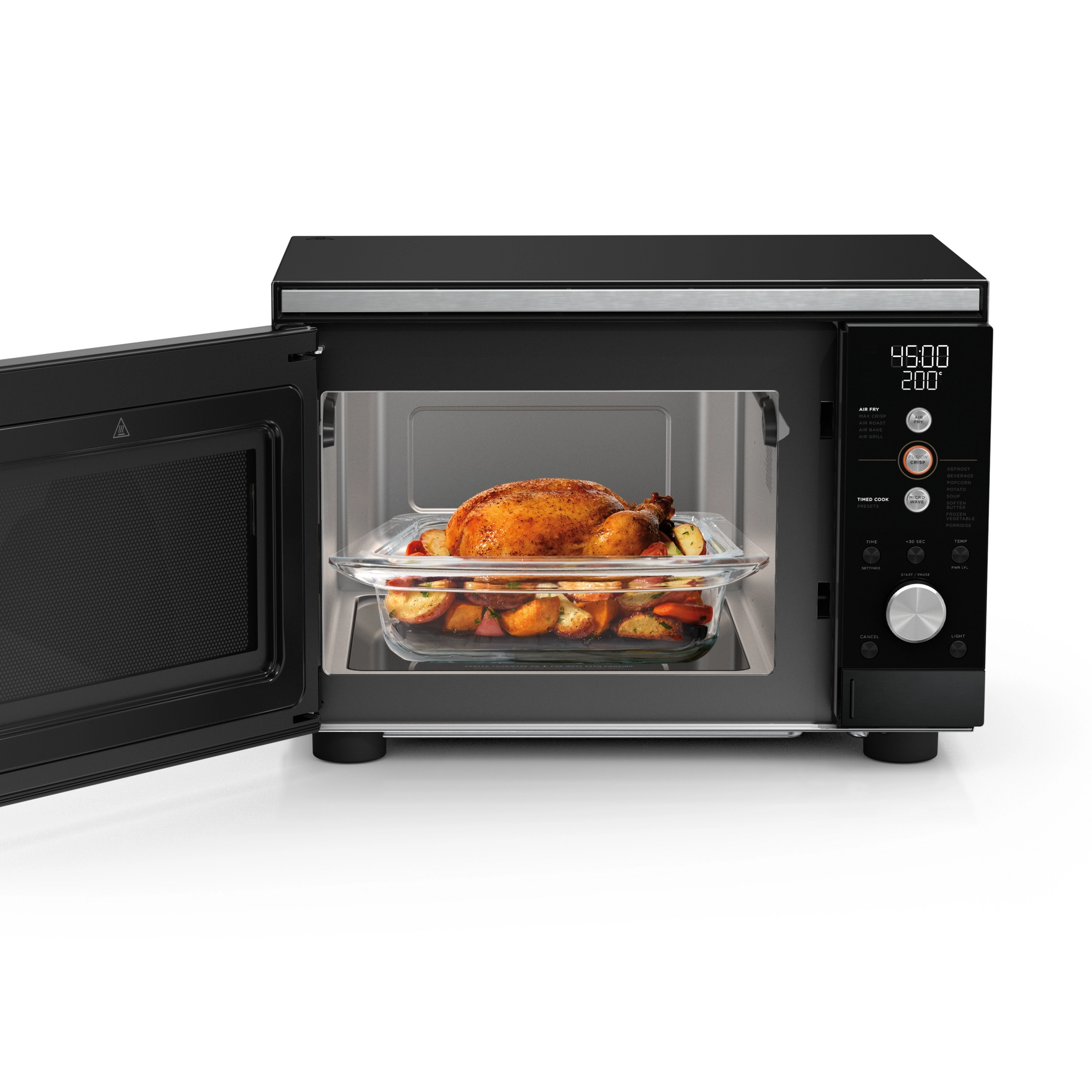 Ninja MW101UKBK1 CRISPi Microwave, Air Fryer & Oven with FusionCrisp Technology - Black - Image 3 Ninja MW101UKBK1 CRISPi Microwave, Air Fryer & Oven with FusionCrisp Technology - Black - Image 3