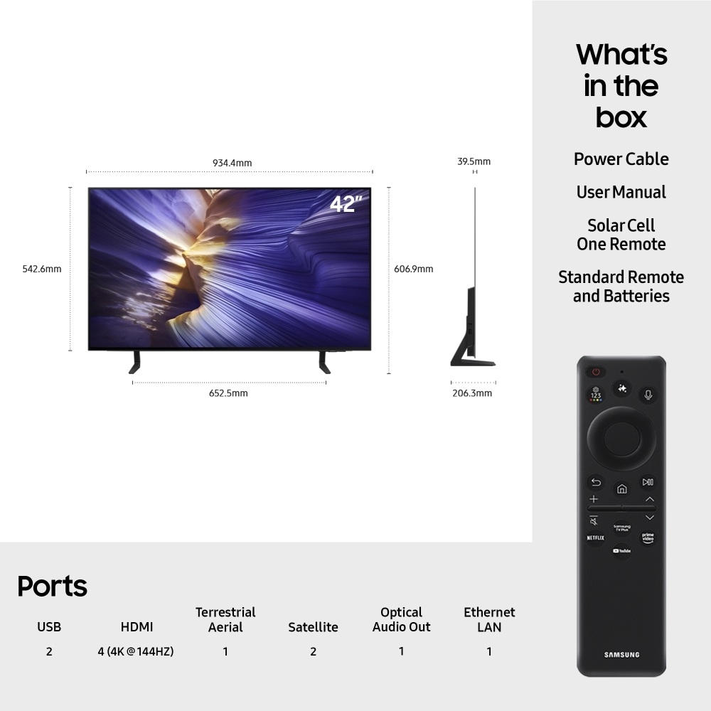 Samsung QE42S93FAEXXU 42" 4K OLED Smart TV - Image 4 Samsung QE42S93FAEXXU 42" 4K OLED Smart TV - Image 4
