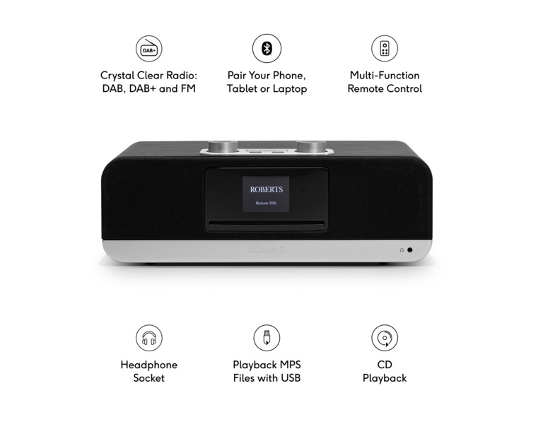 Roberts BLUTUNE300L - Black - Image 3 Roberts BLUTUNE300L - Black - Image 3