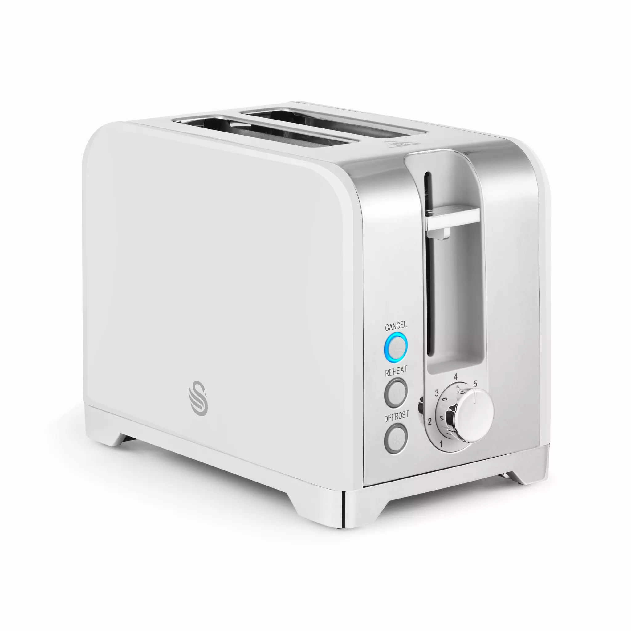 Swan ST19031WHT-TOA Solace 2 Slice Stainless Steel Toaster Swan ST19031WHT-TOA Solace 2 Slice Stainless Steel Toaster