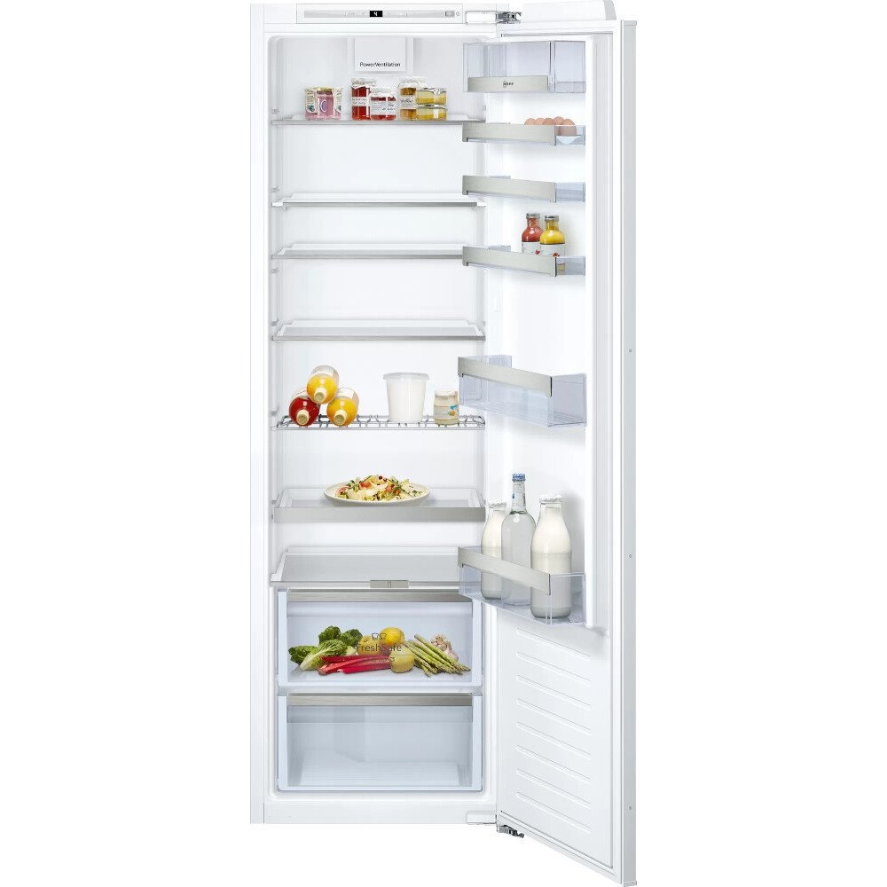 Neff KI1813FE0G N70 Built-In Larder Fridge, Fixed Hinge, White Neff KI1813FE0G N70 Built-In Larder Fridge, Fixed Hinge, White