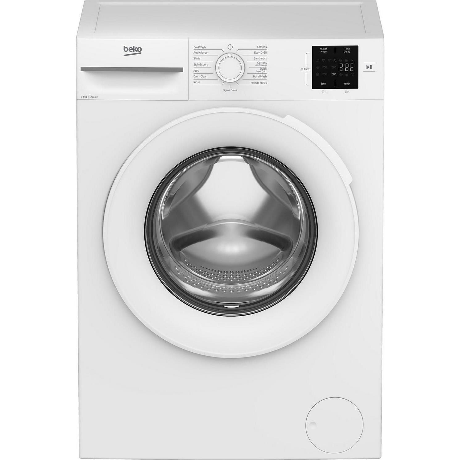 Beko BMN3WT3821W 8kg 1200 Spin Recycled Tub Washing Machine - White