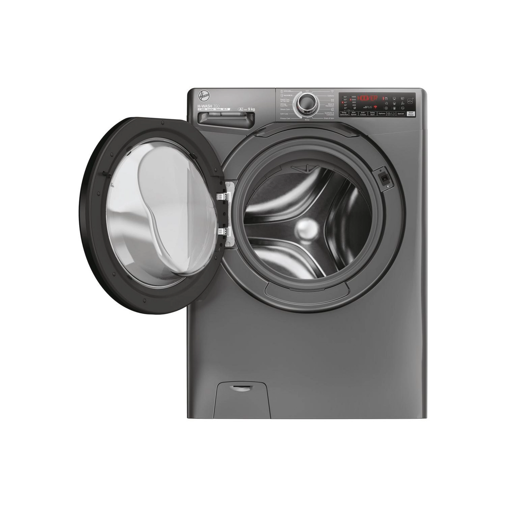 Hoover H3WPS496TAMBR68 9kg 1400 Spin Washing Machine - Graphite - Image 2 Hoover H3WPS496TAMBR68 9kg 1400 Spin Washing Machine - Graphite - Image 2