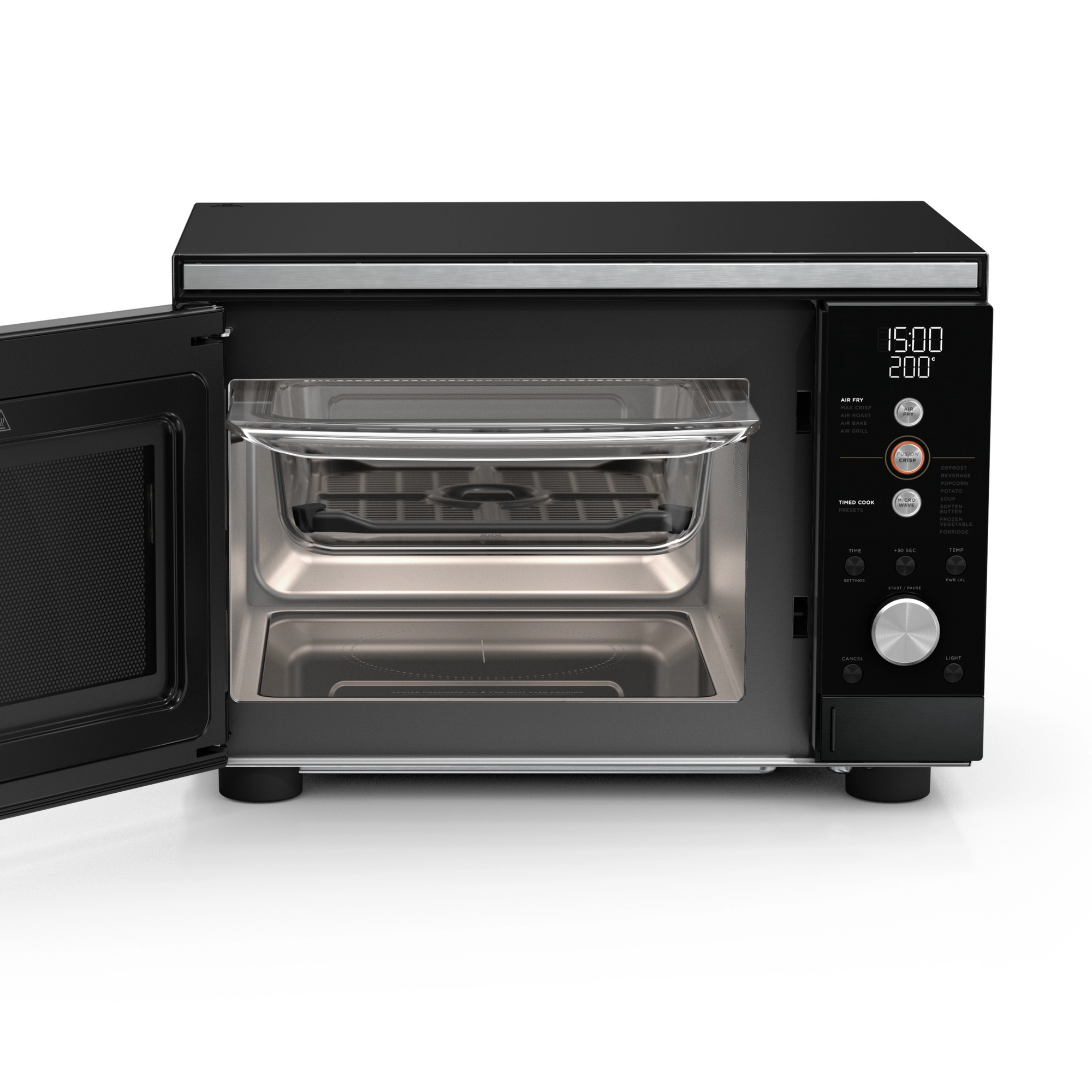 Ninja MW101UKBK1 CRISPi Microwave, Air Fryer & Oven with FusionCrisp Technology - Black - Image 4 Ninja MW101UKBK1 CRISPi Microwave, Air Fryer & Oven with FusionCrisp Technology - Black - Image 4
