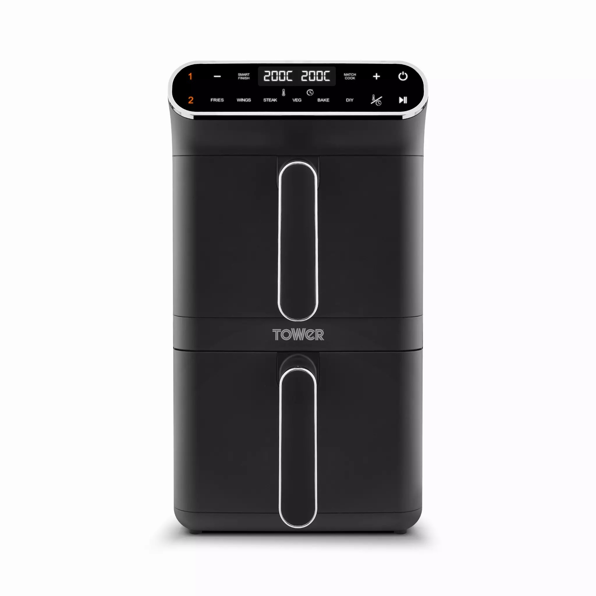 TOWER T17190 Vortx 11 Litre Dual Layer Air Fryer – Black