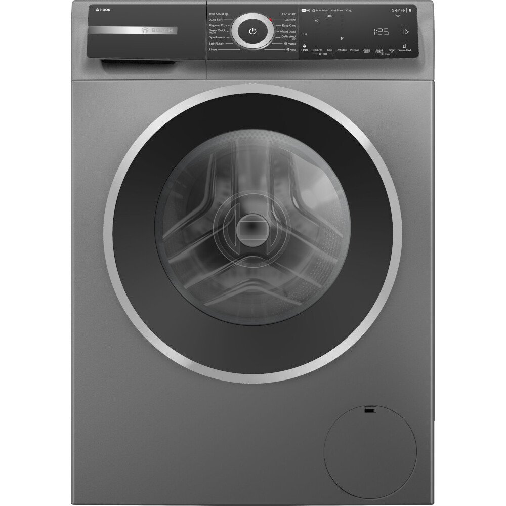 Bosch WGH254ARGB Series 6 Washing Machine, 10kg, 1400 Spin, Grey, A Rated - Image 1 Bosch WGH254ARGB Series 6 Washing Machine, 10kg, 1400 Spin, Grey, A Rated - Image 1