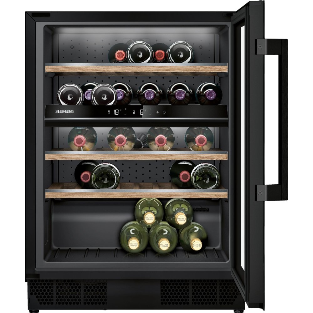 Siemens KU21WAHG0G iQ500 Integrated Wine Cooler - Black - Image 1