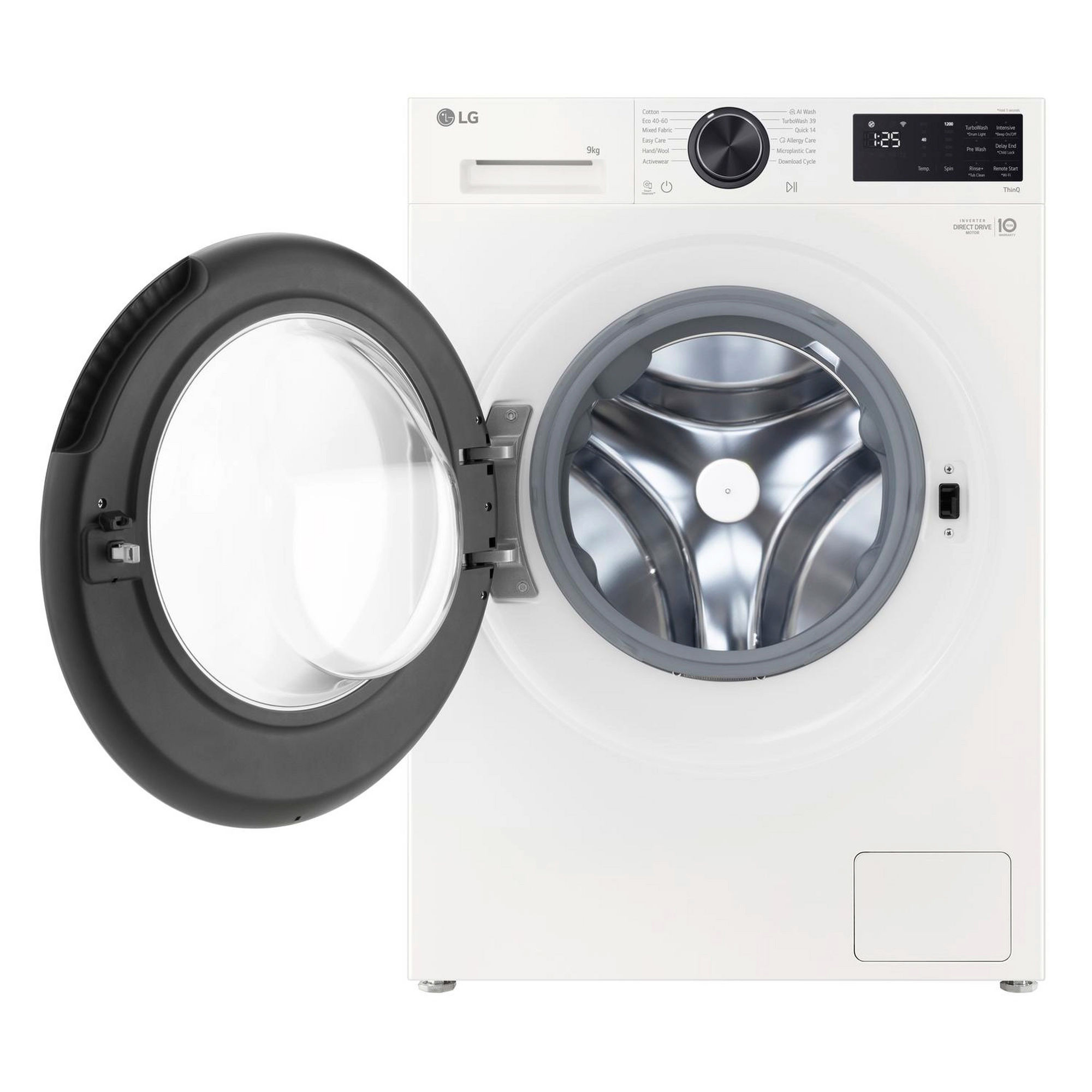 LG F2X50S9TWB 9kg 1200 Spin Washing Machine - White - Image 2