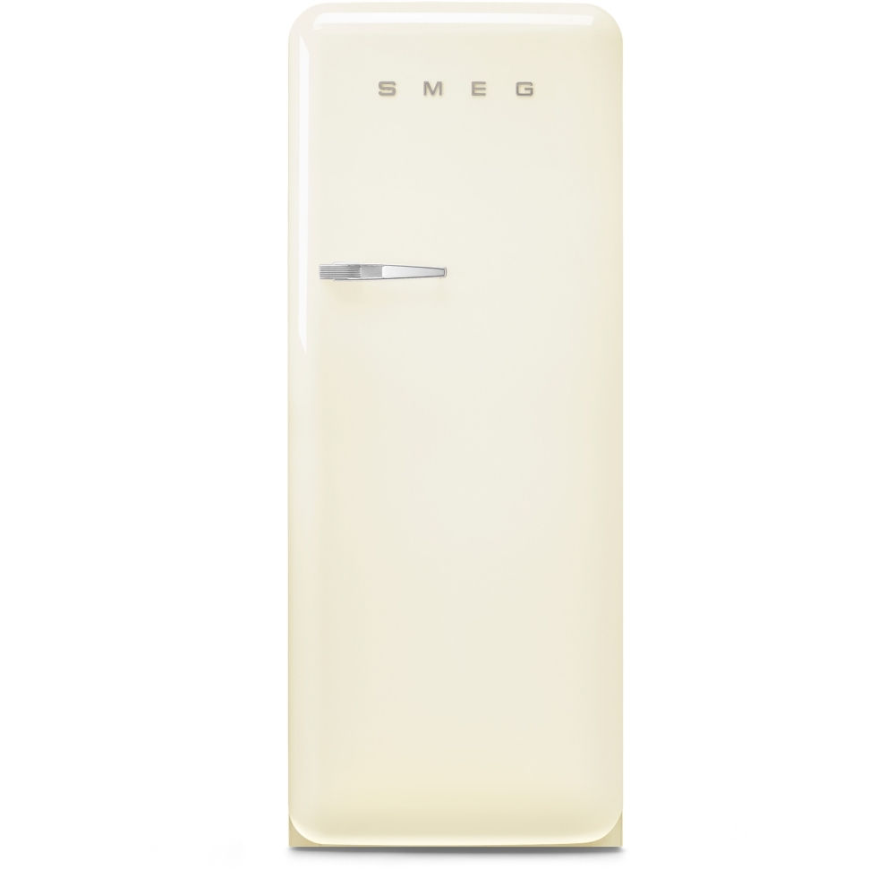 Smeg FAB28RCR6UK Retro Tall Fridge with Ice Box, Cream, C Rated