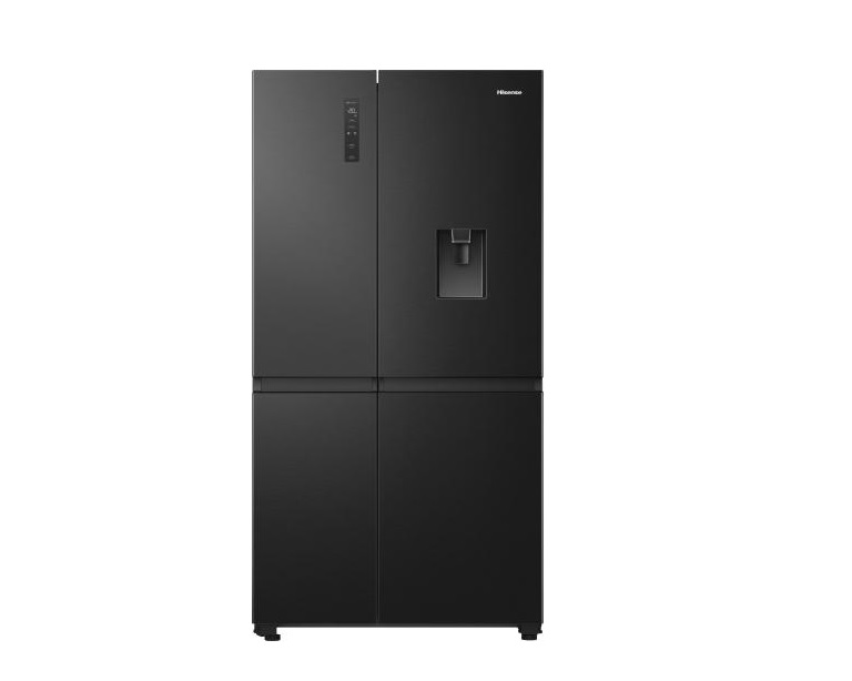 Hisense RS840N4WFE Non-Plumbed American Style Fridge Freezer – Black Steel
