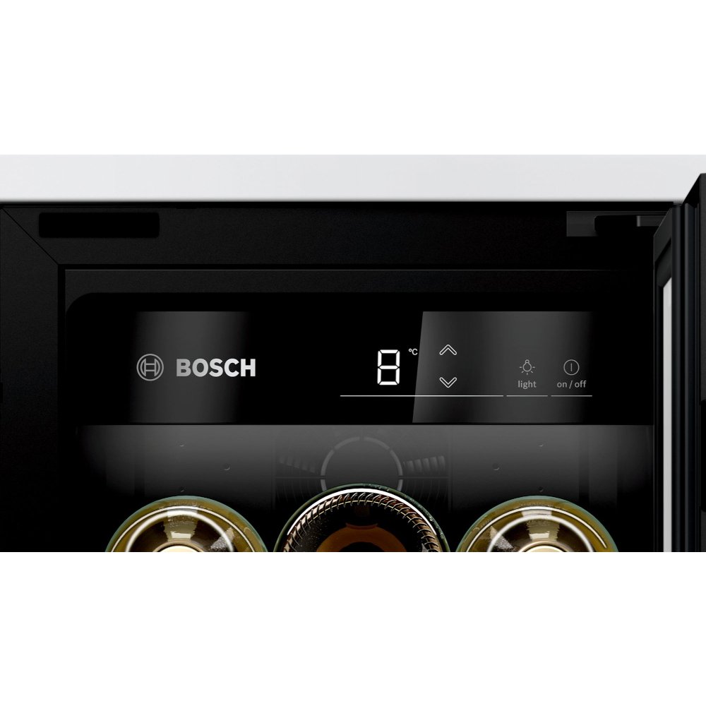 Bosch KUW20VHF0G Series 6 Integrated Wine Cooler, Black, F Rated - Image 2