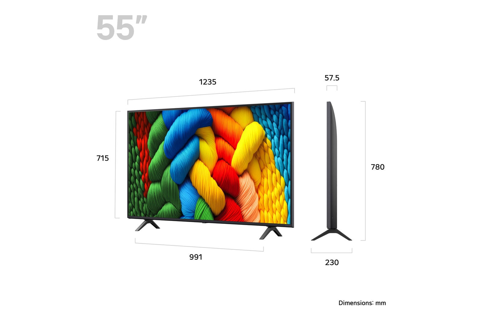 LG 55NANO80A6B 55" 4K LED TV - Image 2