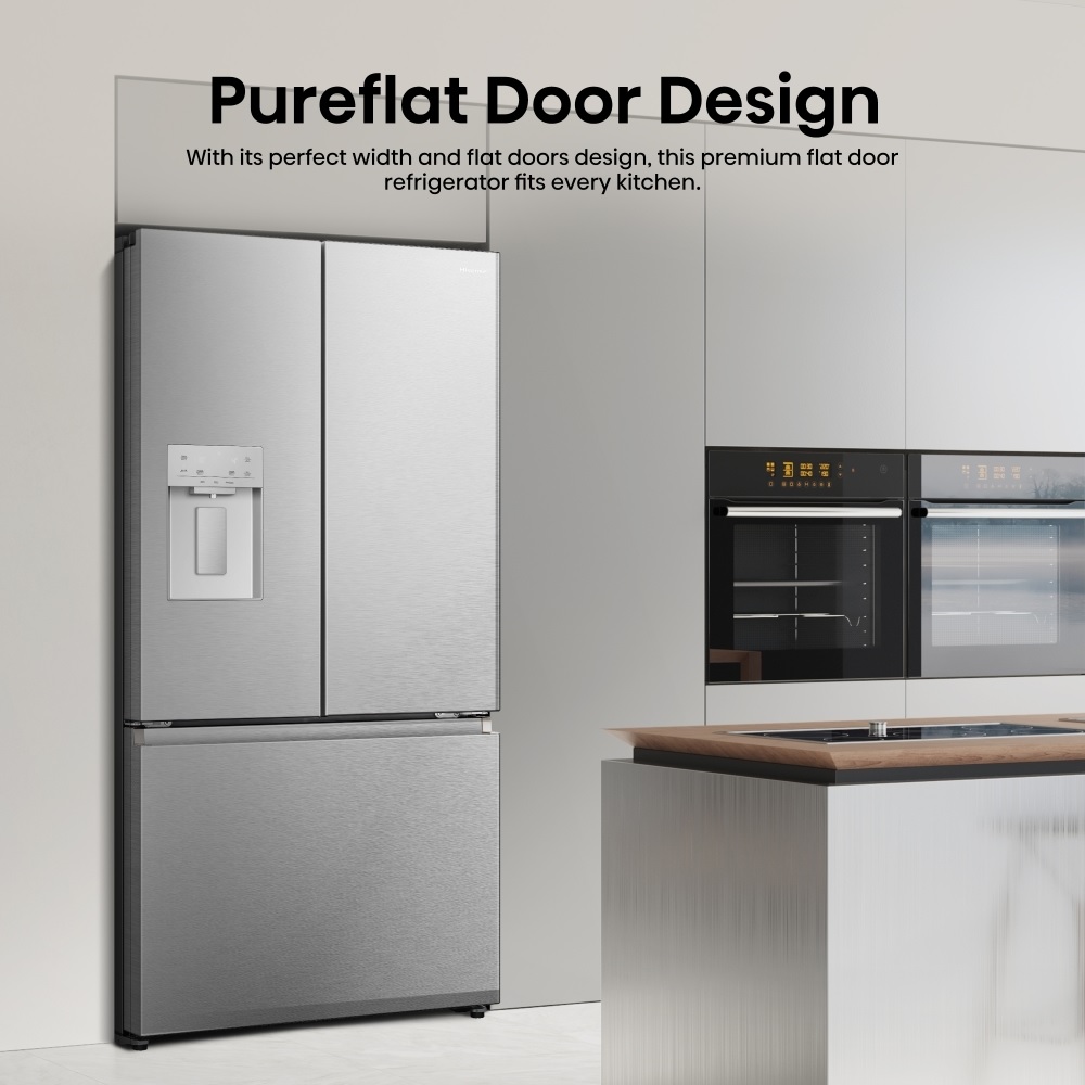 Hisense RF815N4SESE Plumbed American Fridge Freezer - Stainless Steel - Image 3