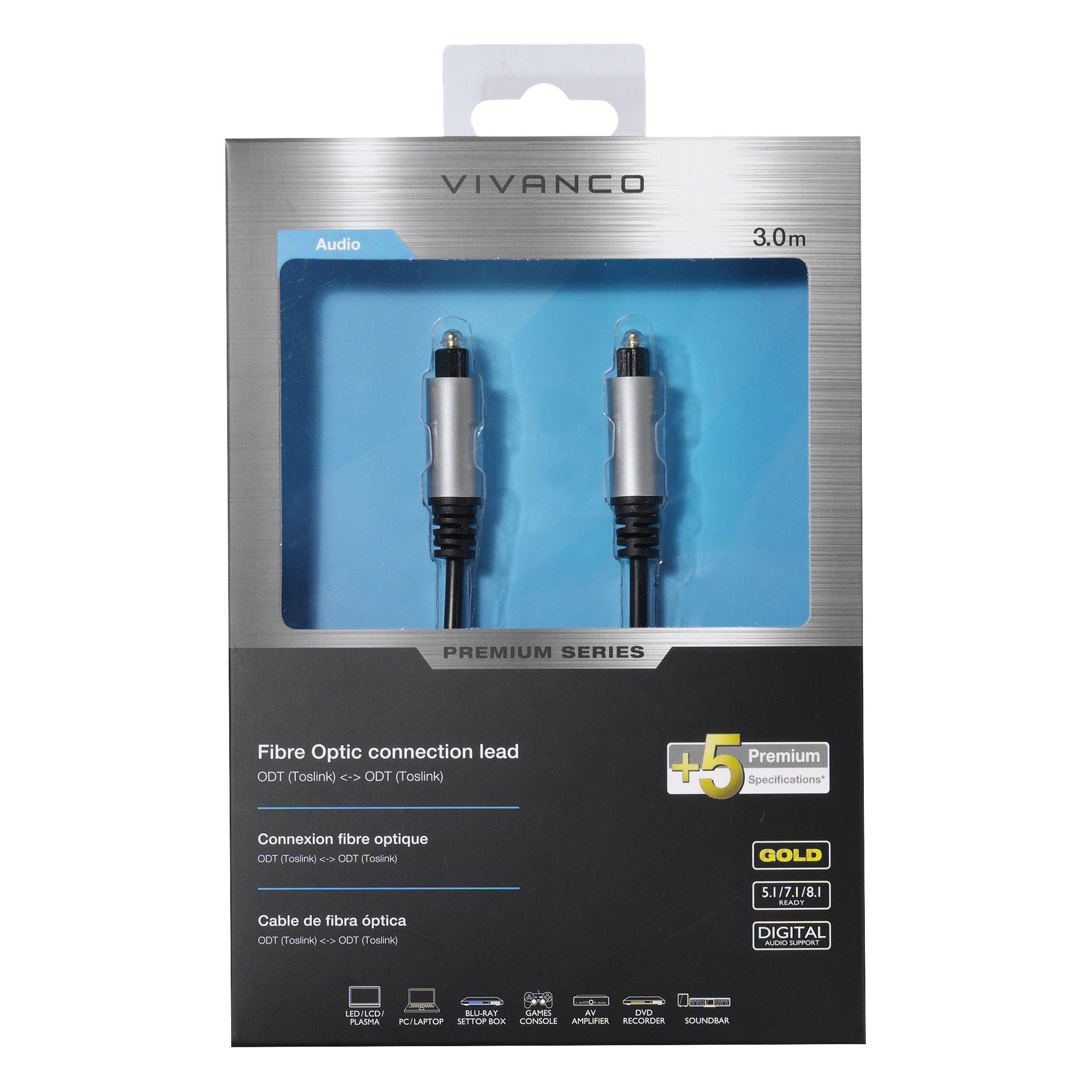 Vivanco 3m Optical Toslink Cable 41827 Vivanco 3m Optical Toslink Cable 41827