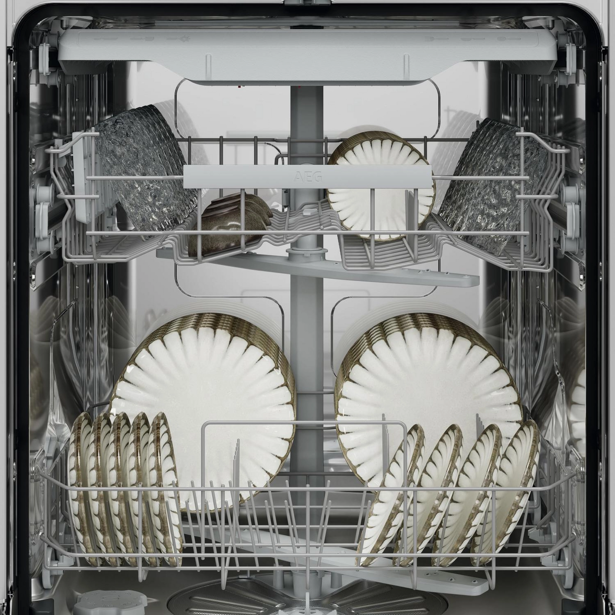 AEG GF5200D2SNM Dishwasher - Stainless Steel - 14 Place Settings - Image 2 AEG GF5200D2SNM Dishwasher - Stainless Steel - 14 Place Settings - Image 2