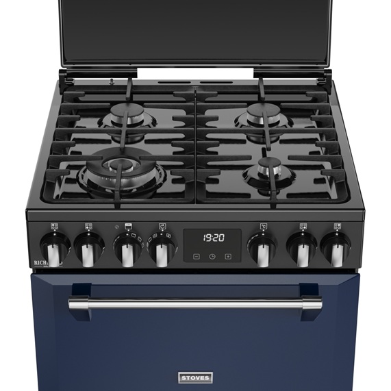 Stoves 444411995 Richmond Deluxe 60cm Dual Fuel Cooker - Midnight Blue - Image 4