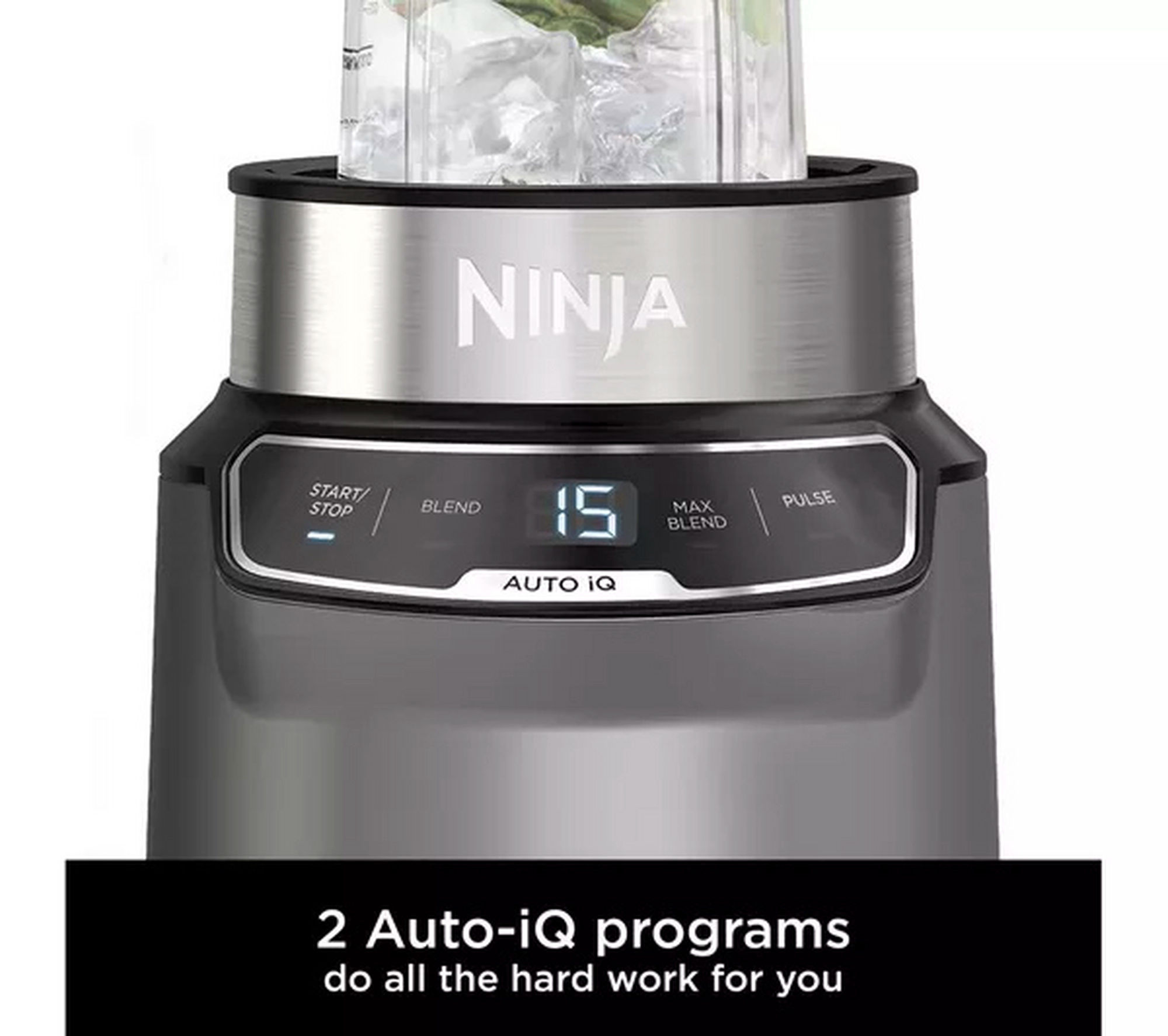 Ninja BN500UK Motorised Compact Blender with Auto-iQ – Dark Grey - Image 2
