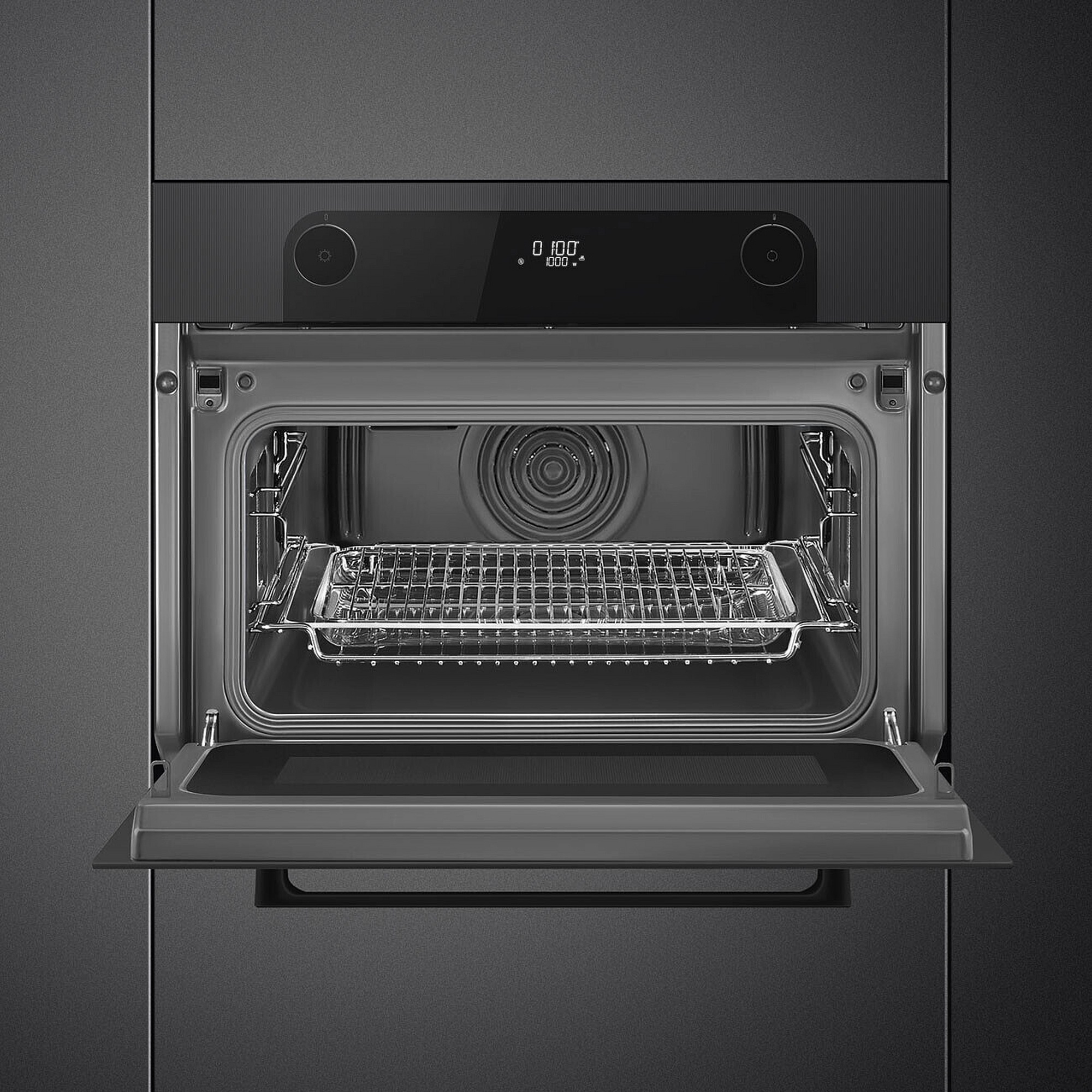 Smeg SO4201M1BI Built In Combination Microwave – Black - Image 2