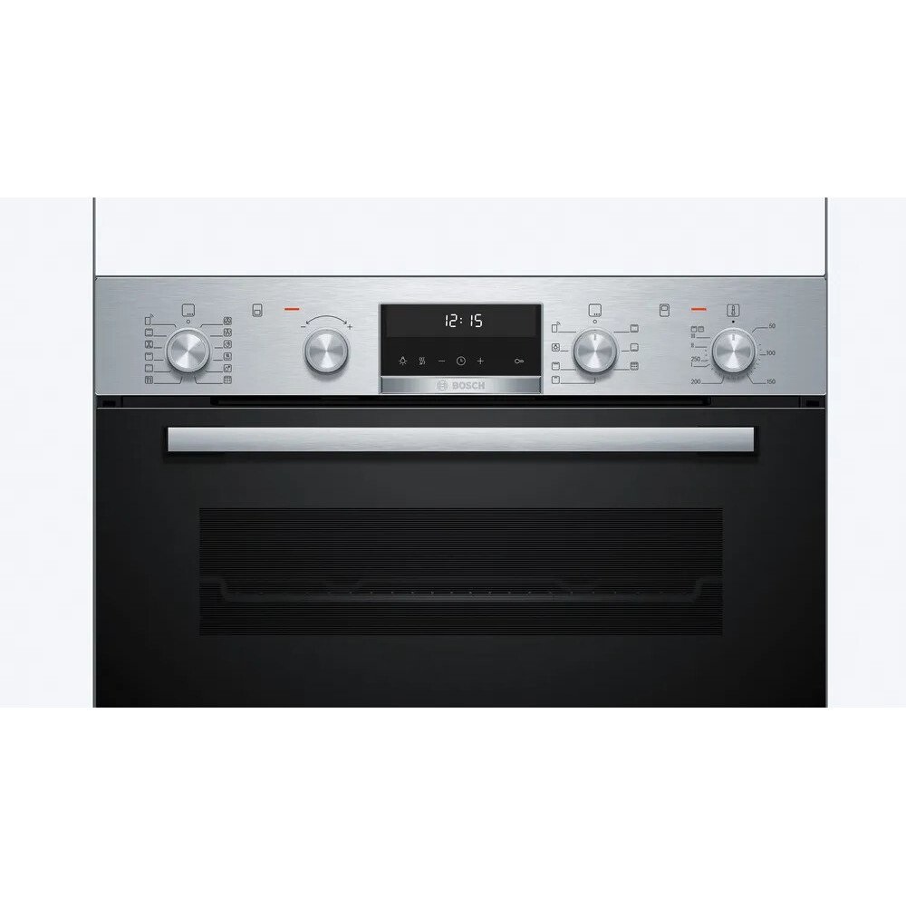Bosch MBA578BS7B Built-In Electric Double Oven - Stainless Steel - Image 3