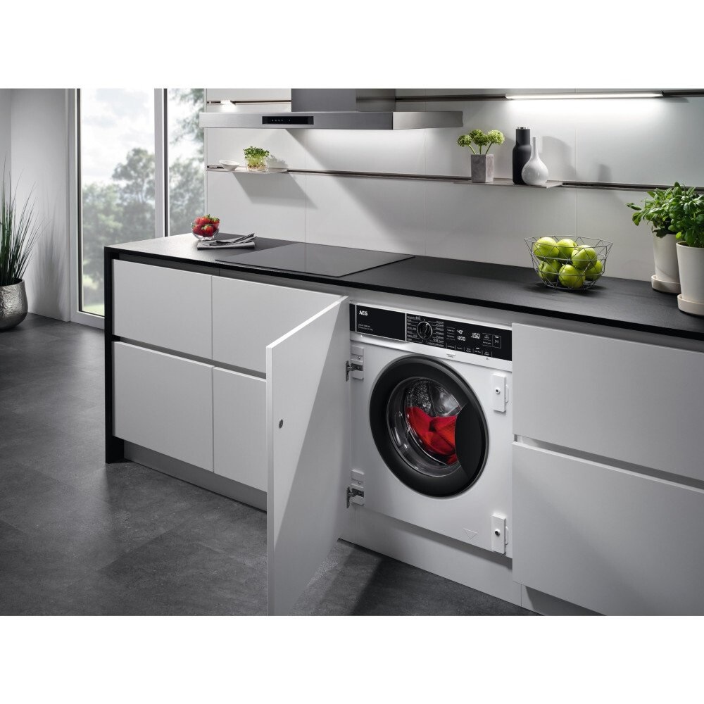 AEG L7WC84636BI 7000 ProSteam® Integrated Washer Dryer, 8kg/4kg, 1600 Spin – White - Image 2 AEG L7WC84636BI 7000 ProSteam® Integrated Washer Dryer, 8kg/4kg, 1600 Spin – White - Image 2